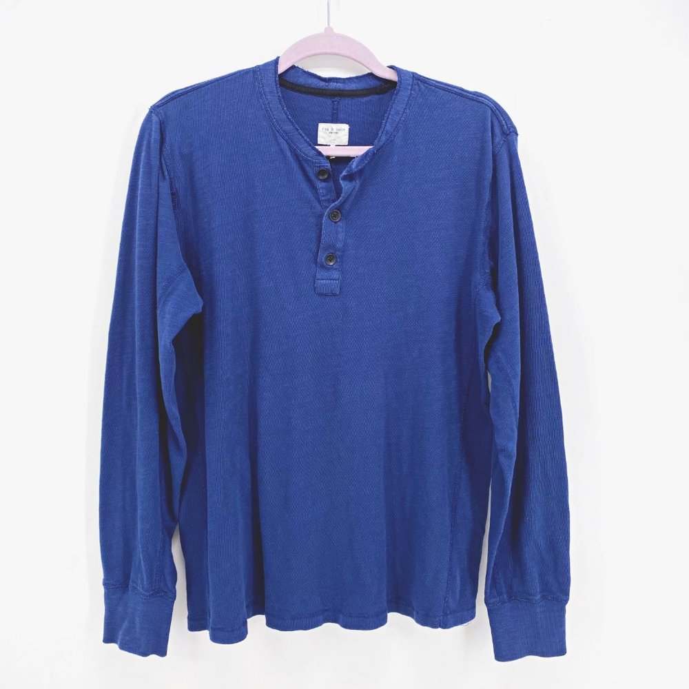Rag & Bone Long Sleeve Henley, size L
